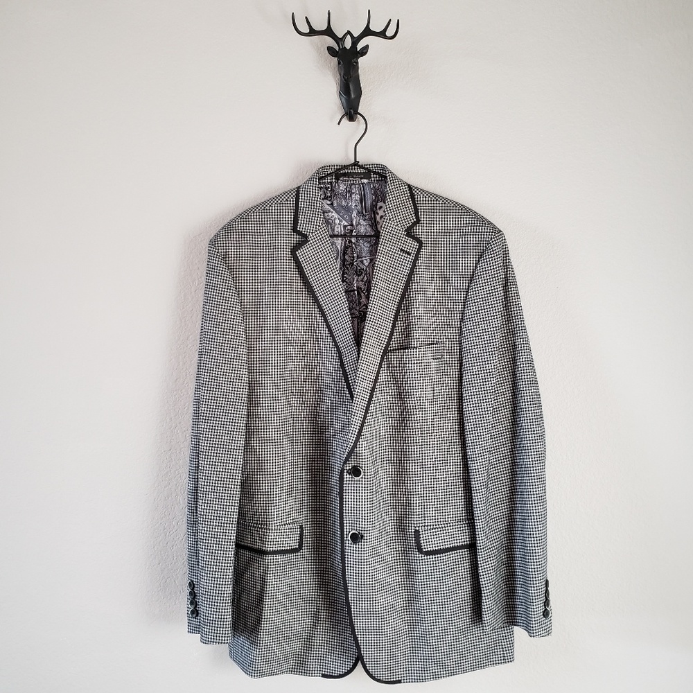 Van Heusen Black and White Check Jacket.